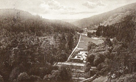 střelnice na místě dnešní Husinecké přehrady