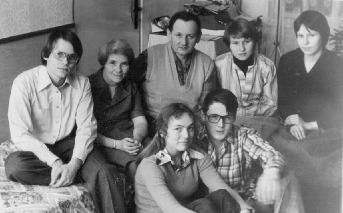 Jan Kvasnička s rodinou