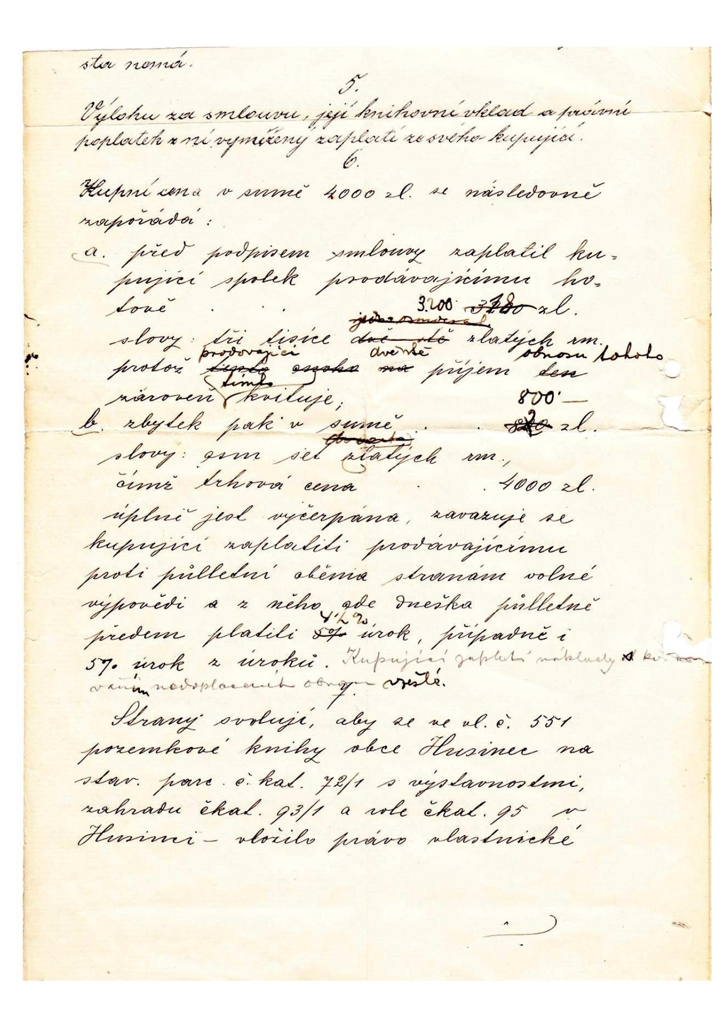 Kupní smlouva modlitebny – strana 2