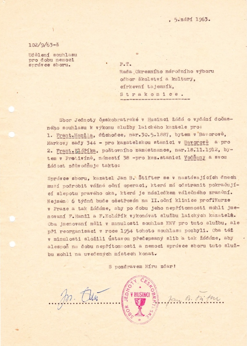 státní souhlas pro laické kazatele