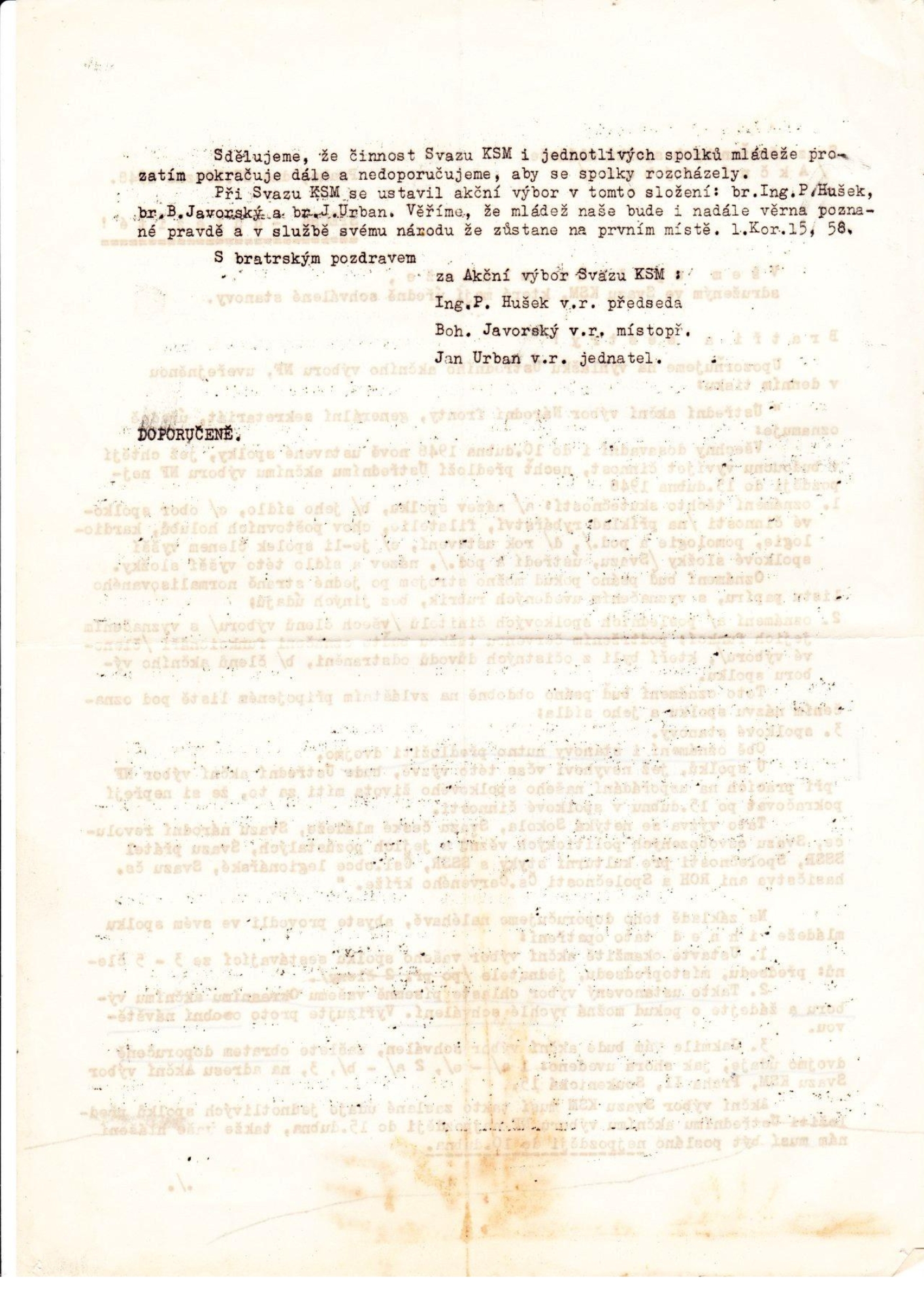 zostření dohledu nad spolky a církvemi